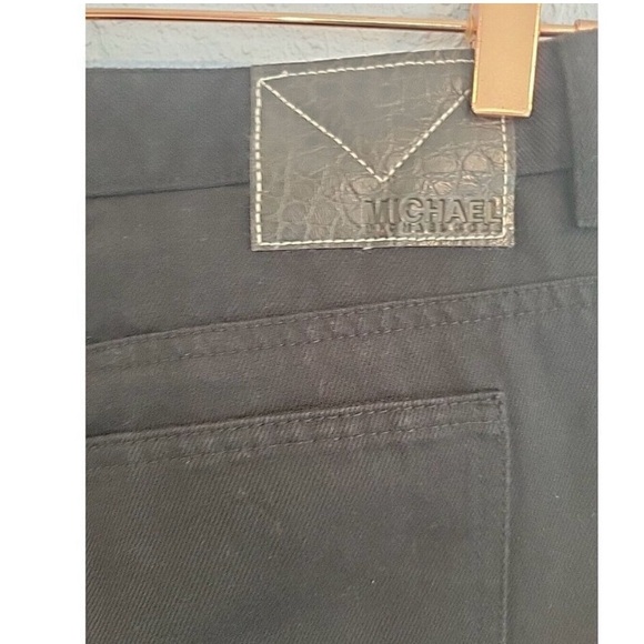 Michael Kors size 8 black denim pants - Picture 7 of 9
